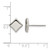 Chisel Titanium Polished 7 mm Square Stud Earrings - View 4