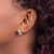 Chisel Titanium Brushed 3.5 mm Huggie Hoop Earrings, 12.5 mm Long - View 3