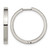 Chisel Titanium Polished 2.75 mm Hinged Hoop Earrings, 24 mm Long