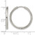 Chisel Titanium Polished 2.1 mm Hinged Hoop Earrings, 25 mm Long - View 4