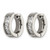 Chisel Titanium Polished Cubic Zirconia 5 mm Hinged Hoop Earrings, 14.6 mm Long - View 2