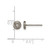 Chisel Titanium Brushed Cubic Zirconia Stud Earrings, 6 mm - View 4