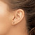 Chisel Titanium Brushed Rose Ion-Plated Heart Stud Earrings, 5.5 mm - View 3