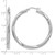 Rhodium-Plated 10K White Gold Twisted Hinged Hoop Earrings, 40 mm - View 4
