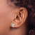 Rhodium-Plated 14K White Gold Polished and Textured Sea Turtle Stud Earrings, 11.4 mm - View 3