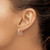 14K Two-Tone Gold White and Rose Gold Fancy Hoops Earrings, 15.87 mm - View 3