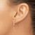 14K Rose Gold 1.75 x 27 mm Wire Hoop Earrings, 27.25 mm Long - View 3