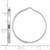 Rhodium-Plated 14K White Gold 1.75 x 27 mm Wire Hoop Earrings, 27.25 mm Long - View 3