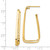 14K Yellow Gold Polished & Diamond-Cut Fancy Post Drop Earrings - View 2