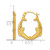 14K Yellow Gold Hollow Polished Two Whales Hollow Hoop Earrings, 20 mm - View 3