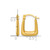 14K Yellow Gold Hollow Polished 2.25 mm Square Hollow Hoop Earrings, 15.4 mm Long - View 3