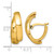 14K Yellow Gold Polished Fancy Double J-Hoop Earrings, 21.3 mm - View 3