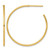14K Yellow Gold Polished 1.2 x 35 mm Solid C-Hoop Post Earrings