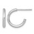 Rhodium-Plated 14K White Gold Polished 2.0 x 15 mm Tube C-Hoop Post Earrings