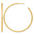 14K Yellow Gold Polished 2.0 x 55 mm Tube C-Hoop Post Earrings