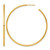 14K Yellow Gold Polished 2.0 x 60 mm Tube C-Hoop Post Earrings
