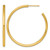 14K Yellow Gold Polished 2.5 x 45 mm Tube C-Hoop Post Earrings