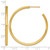 14K Yellow Gold Polished 2.5 x 45 mm Tube C-Hoop Post Earrings - View 3