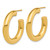 14K Yellow Gold Polished 5.0 x 30 mm Tube C-Hoop Post Earrings - View 2