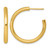 14K Yellow Gold Polished 3.0 x 30 mm Tube C-Hoop Post Earrings