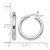Sterling Silver Rhodium-Plated Polished Hinged Hoop Earrings, 19 mm - View 4