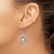 Sterling Silver Rhodium-Plated Cultured Freshwater Pearl Dangle French Wire Earrings, 42 mm - View 3