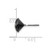 Rhodium-Plated White Night Diamonds Single Stud Earring, 9.75 mm - View 3