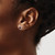 Rhodium-Plated 14K White Gold 5 mm Round Bezel January/Garnet Stud Earrings - View 3
