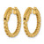 True Origin 14K Yellow Gold 1.02ct Lab-Grown Diamond Complet In and Out Hoop Earrings, 20 mm - View 4