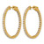 True Origin 14K Yellow Gold 2.1ct Lab-Grown Diamond Complet In and Out Hoop Earrings, 28 mm - View 2