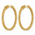 True Origin 14K Yellow Gold 2.1ct Lab-Grown Diamond Complet In and Out Hoop Earrings, 28 mm - View 5