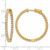 True Origin 14K Yellow Gold 2.1ct Lab-Grown Diamond Complet In and Out Hoop Earrings, 28 mm - View 8