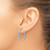 Rhodium-Plated True Origin 14K White Gold 3ct Lab-Grown Diamond Complet In and Out Hoop Earrings, 25 mm - View 5
