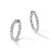 Rhodium-Plated True Origin 14K White Gold 3ct Lab-Grown Diamond Complet In and Out Hoop Earrings, 25 mm - View 7
