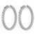 Rhodium-Plated True Origin 14K White Gold 5.2ct Lab-Grown Diamond Complet In and Out Hoop Earrings, 25 mm - View 4