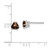 Rhodium-Plated 14K White Gold 5 mm Trillion Checker-Cut Smoky Quartz Stud Earrings, 6 mm Long - View 2