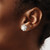 Rhodium-Plated Madi K 14K White Gold 3-4 mm White Button Cultured Freshwater Pearl Flower Stud Earrings, 7 mm Long - View 3