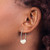 Rhodium-Plated 14K White Gold 6-7 mm White Semi-Round 3 Cultured Freshwater Pearl Hoop Earrings, 25 mm Long - View 3