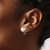 Rhodium-Plated 14K White Gold 7-8 mm White Round Cultured Freshwater Pearl Non Pierced Stud Earrings, 13.5 mm Long - View 3