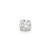 Rhodium-Plated 14K White Gold 0.31ct Diamond Stud Single Earring, 6 mm