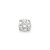 Rhodium-Plated 14K White Gold 0.37ct Diamond Stud Single Earring, 6 mm