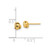14K Yellow Gold Polished Love Knot Stud Earrings, 5.3 mm - View 3