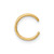 14K Yellow Gold Polished Three Row Single Ear Cuff, 9.95 mm - View 3