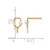 14K Yellow Gold Polished Cultured Freshwater Pearl Ball and Pickleball Paddle Stud Earrings, 10.25 mm - View 3
