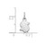 Rhodium-Plated 10K White Gold NHL LogoArt Seattle Kraken XS Pendant - View 2