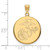 LogoArt U.S. Marine Corps Pendant - 10K Yellow Gold Large Disc - View 2