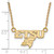 10K Yellow Gold LogoArt East Tennessee State U. Small Necklace - View 3