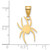 LogoArt University of Richmond Pendant - 10K Yellow Gold Large Spider - View 2