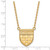 10K Yellow Gold University of Richmond Large Split Chain Necklace - View 2