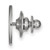 LogoArt Columbus Blue Jackets Lapel Pin - Rhodium-Plated 14K White Gold - View 2